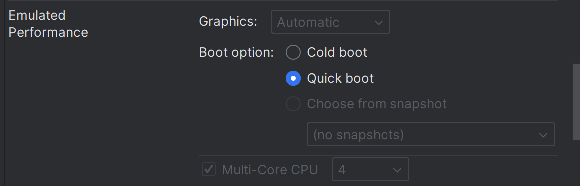 GraphicsをAutomaticからSoftwareに変更